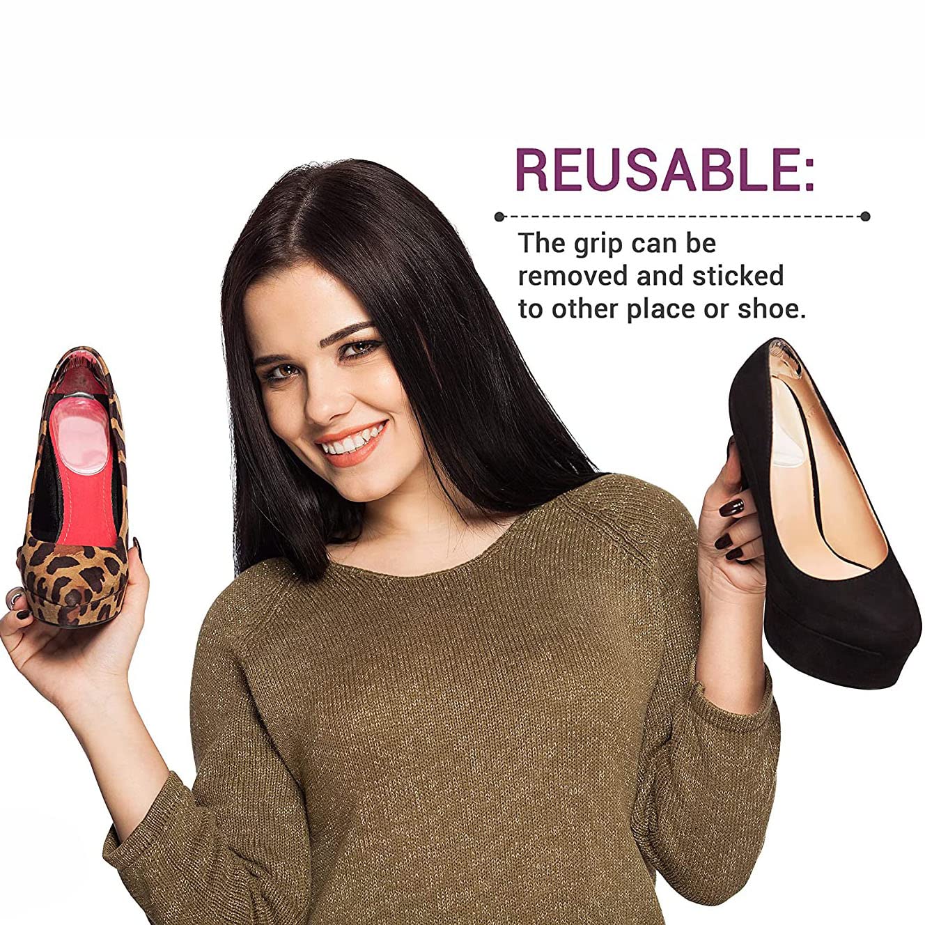 PALAY 2 Paris Heel Cushion Inserts Insoles for Women Heel Pads For Shoes Too Big Insole Heel Protectors Gel Heel Grips for Men Loose Shoes Comfort PALAY 2 Paris Heel Cushion Inserts Insoles for Women Heel Pads For Shoes Too Big Insole Heel Protectors Gel Heel Grips for Men Loose Shoes Comfort